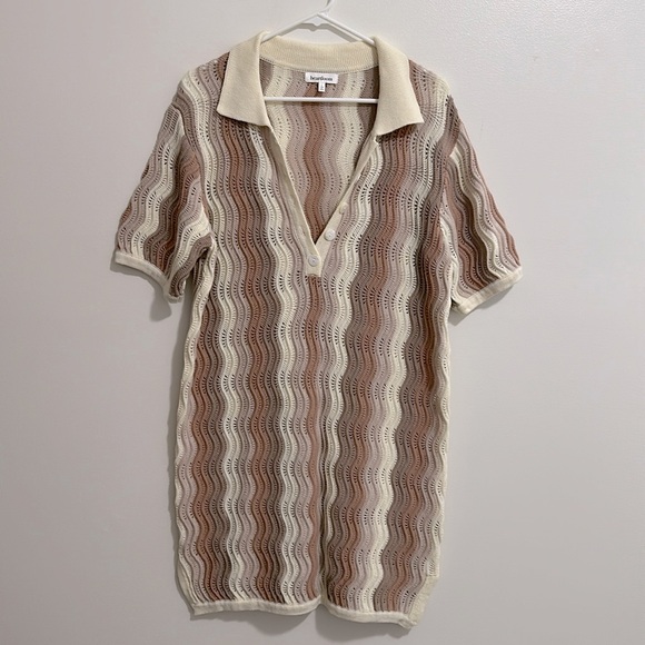 HEARTLOOM Cella Embroidered Eyelet Puff Sleeves Smocked Tiered Mini Dress main image 1